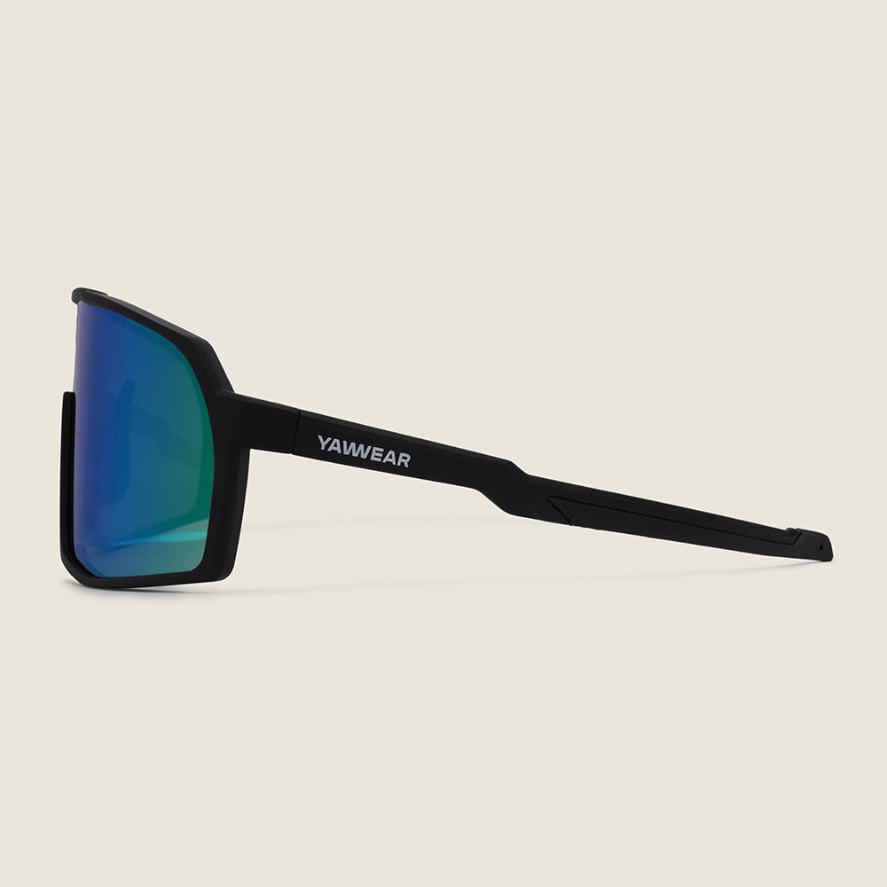 Calvisio Sunglasses (Matt Black/Green) #contain