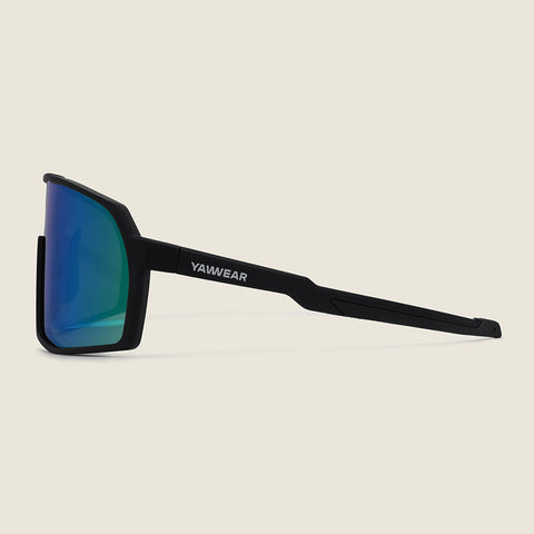 Calvisio Sunglasses (Matt Black/Green) #contain