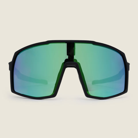 Calvisio Sunglasses (Matt Black/Green) #contain