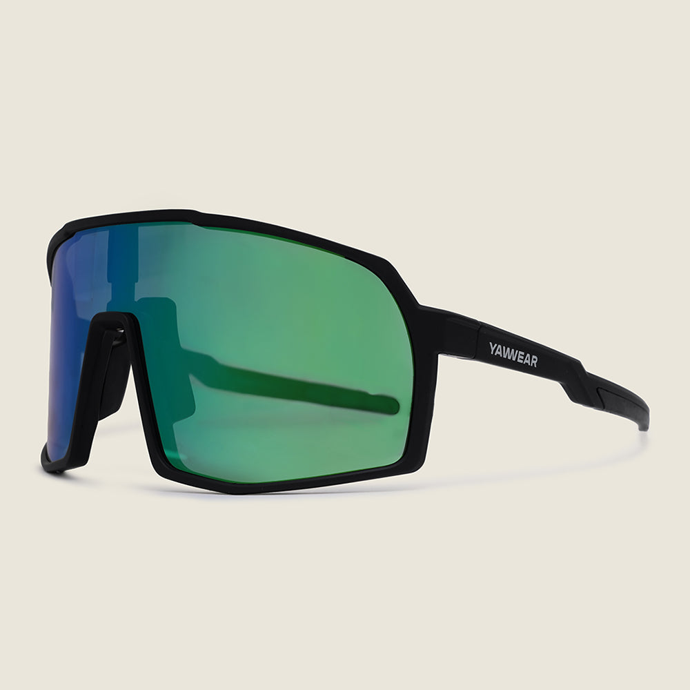 Calvisio Sunglasses (Matt Black/Green) #contain
