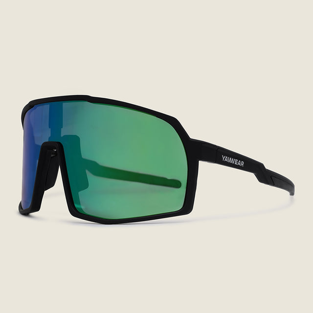 Calvisio Sunglasses (Matt Black/Green) #contain