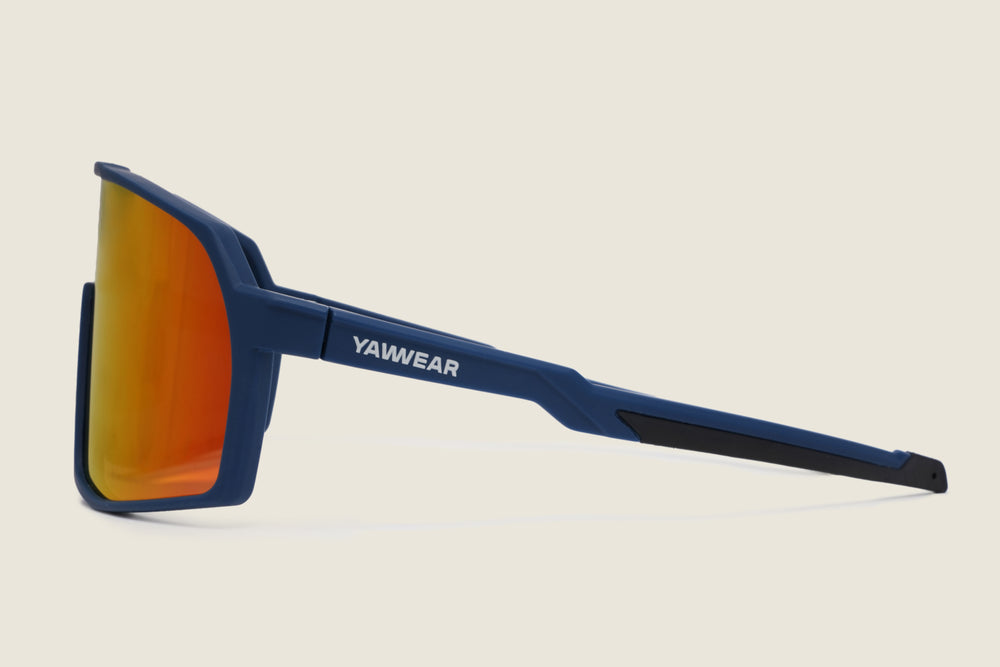 Calvisio Sunglasses (Matt Blueprint/Orange) #contain