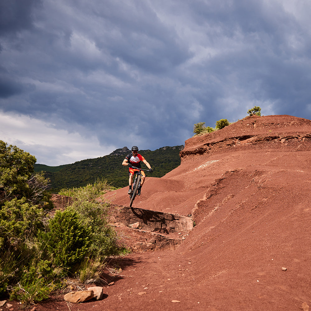 Mens Aravalli Cycling Shorts (Orange)