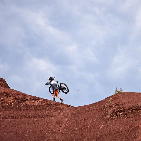 Mens Aravalli Cycling Shorts (Orange)