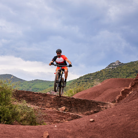 Mens Aravalli Cycling Shorts (Orange)