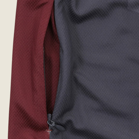 Mens Atray Long Sleeve Jersey (Nine Iron/New Maroon)