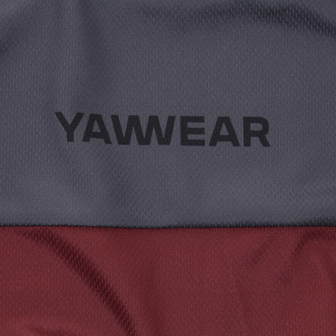 Mens Atray Long Sleeve Jersey (Nine Iron/New Maroon)