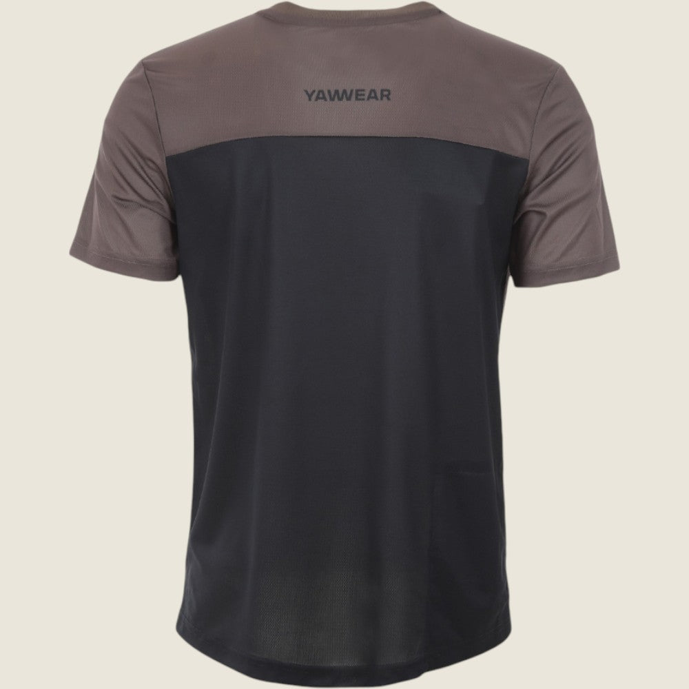Mens Atray Short Sleeve Jersey (Black/Teak) #contain