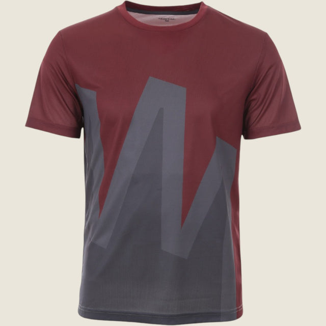 Mens Atray Short Sleeve Jersey (New Maroon/Nine Iron) #contain