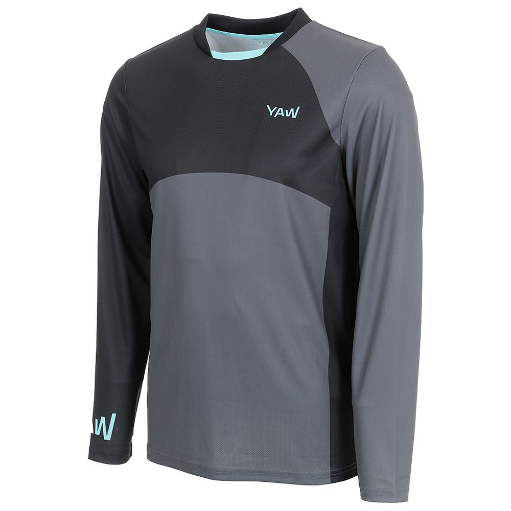 Mens Aures Long Sleeve Cycling Jersey (Anthracite) #contain