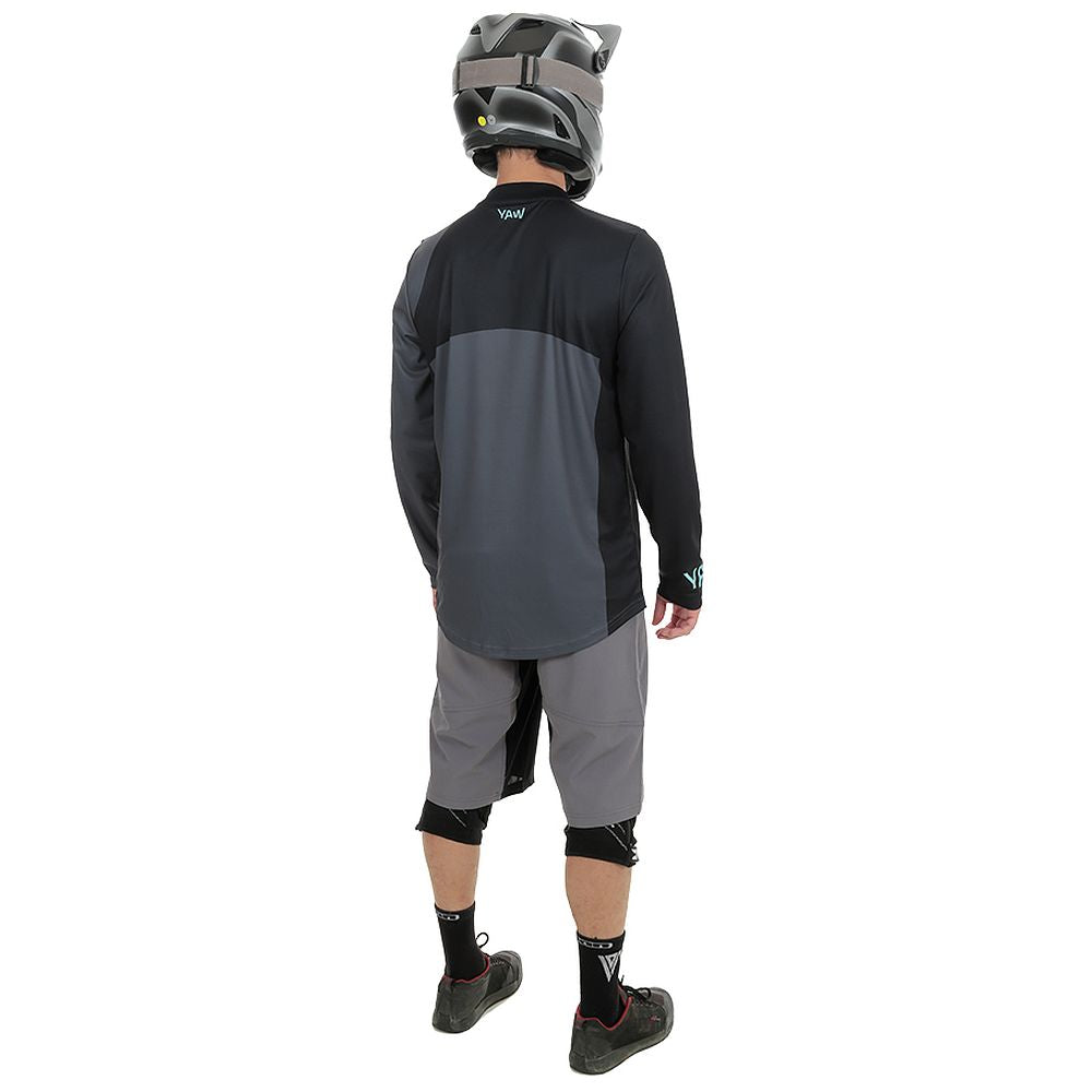 Mens Aures Long Sleeve Cycling Jersey (Anthracite)