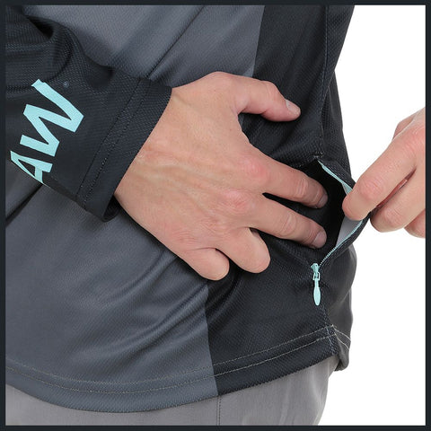 Mens Aures Long Sleeve Cycling Jersey (Anthracite)