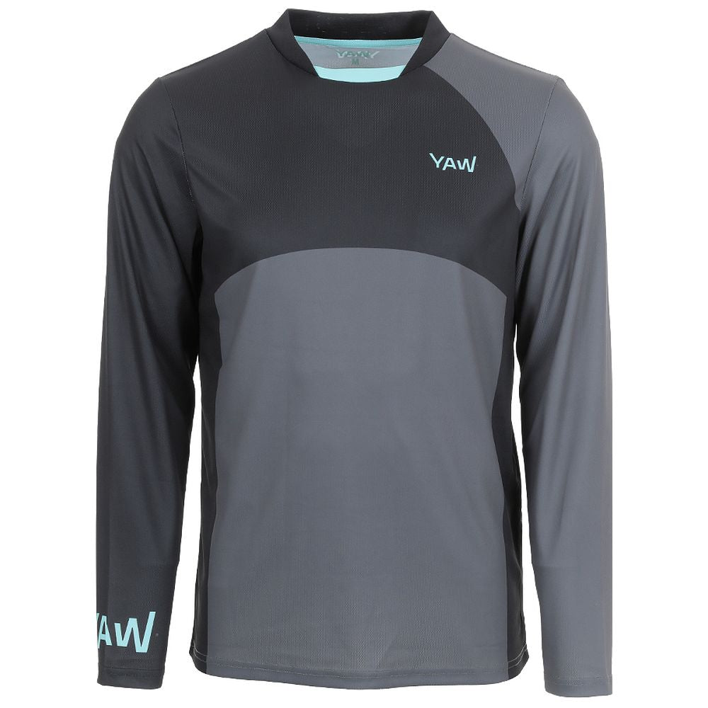 Mens Aures Long Sleeve Cycling Jersey (Anthracite) #contain