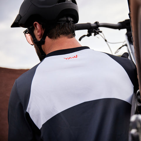 Mens Aures Long Sleeve Cycling Jersey (Orange)