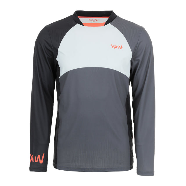 Mens Aures Long Sleeve Cycling Jersey (Orange) #contain