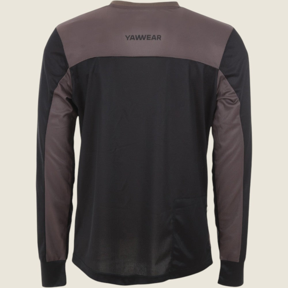 Mens Hattock Long Sleeve Jersey (Black/Teak) #contain