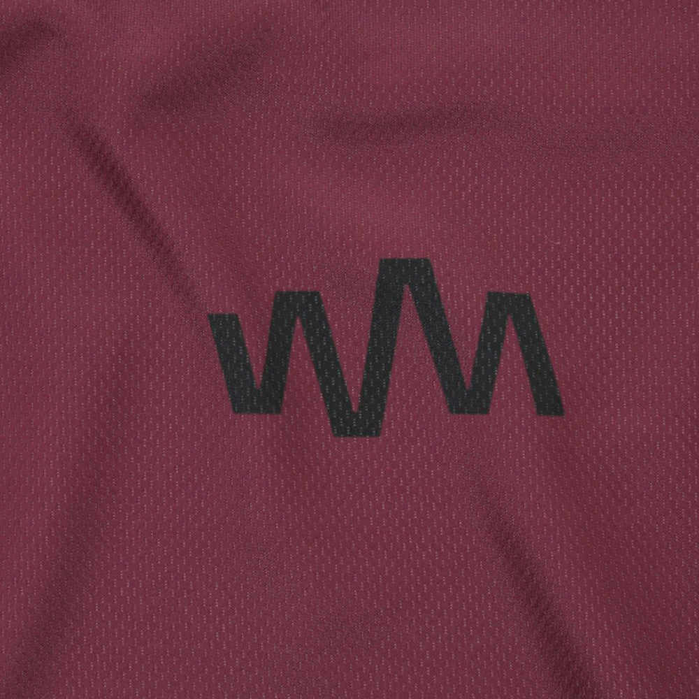 Mens Hattock Long Sleeve Jersey (Nine Iron/New Maroon)