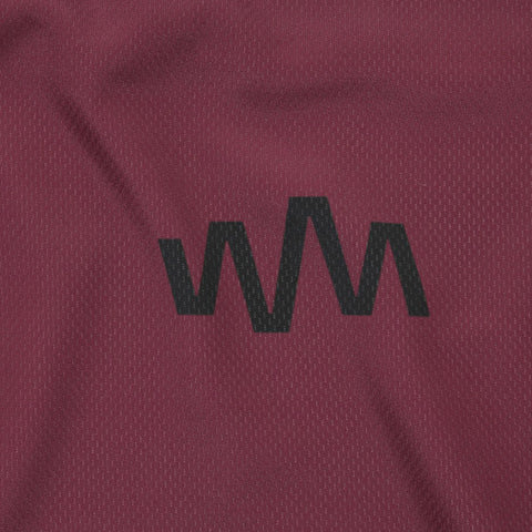 Mens Hattock Long Sleeve Jersey (Nine Iron/New Maroon)