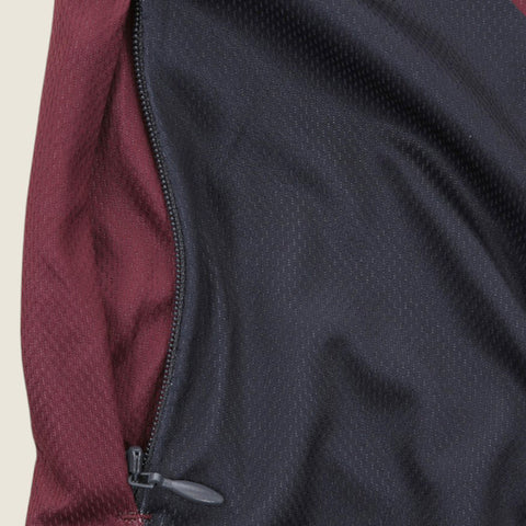 Mens Hattock Long Sleeve Jersey (Nine Iron/New Maroon)