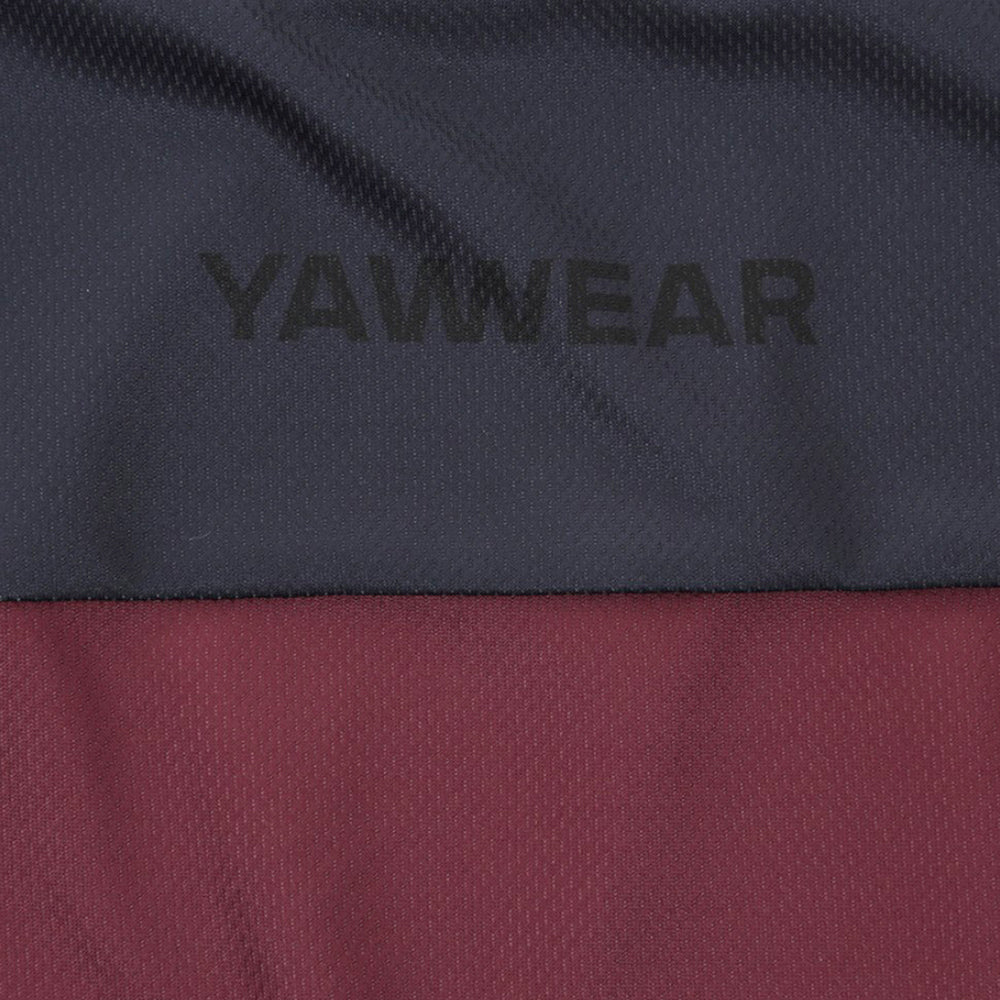 Mens Hattock Long Sleeve Jersey (Nine Iron/New Maroon)