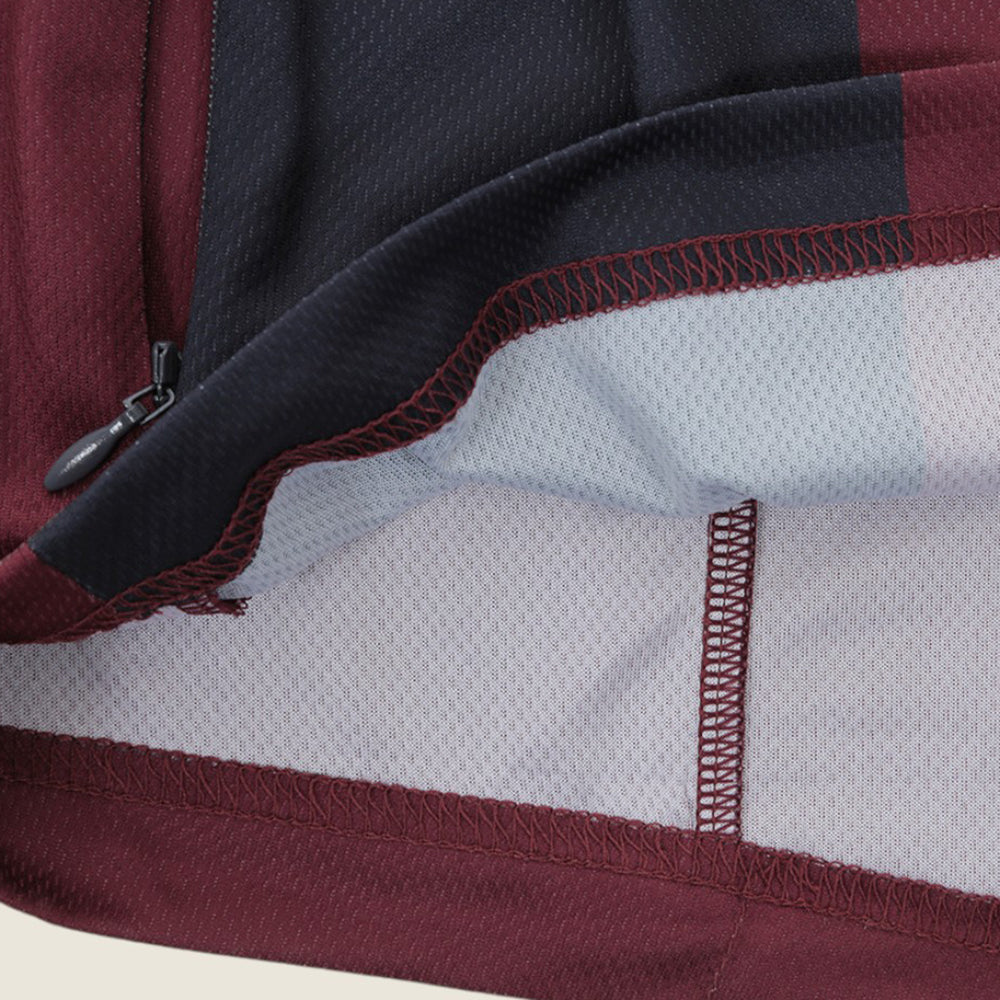 Mens Hattock Short Sleeve Jersey (New Maroon/Nine Iron)