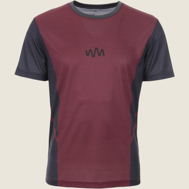 Mens Hattock Short Sleeve Jersey (New Maroon/Nine Iron) #contain