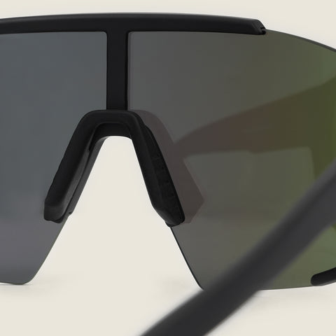 Pleney Sunglasses (Matt Black/Green)