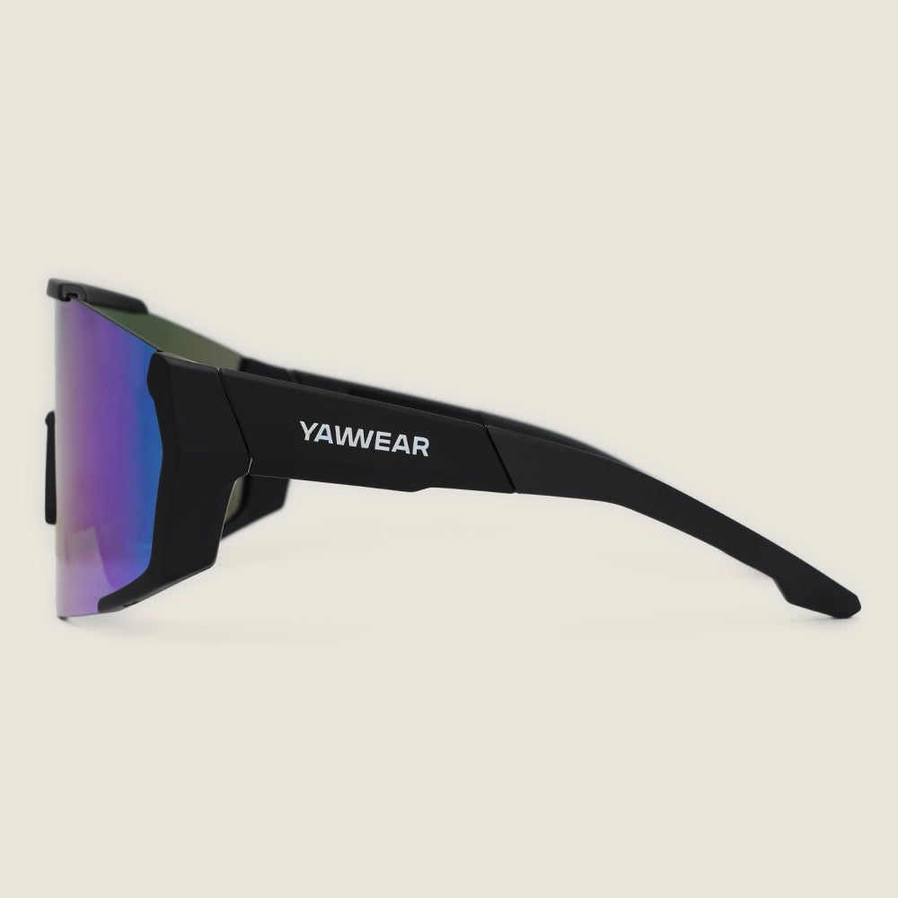 Pleney Sunglasses (Matt Black/Green) #contain