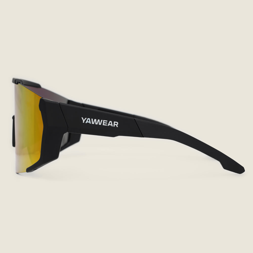Pleney Sunglasses (Matt Black/Orange) #contain