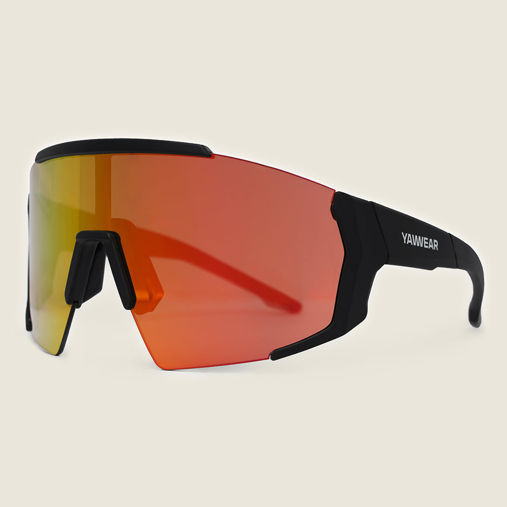 Pleney Sunglasses (Matt Black/Orange) #contain