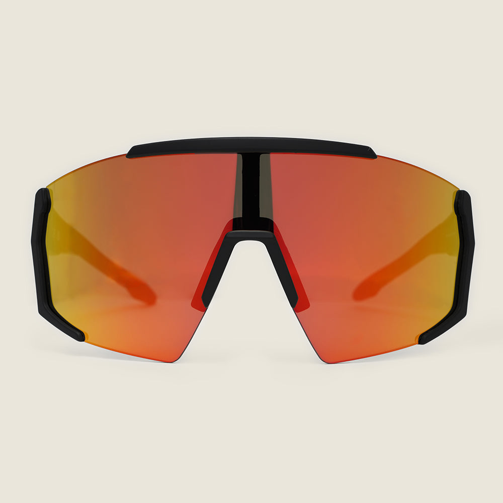 Pleney Sunglasses (Matt Black/Orange) #contain
